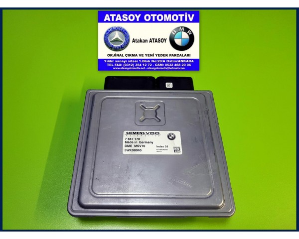 BMW E60 530İ MOTOR BEYNİ 7567178 7559178 7561684 7561817 7571510 7555361 7551665 7553166 7546990 7577970 5WK98085 5WK98081 5WK98084 5WK98083 5WK98086 5WK90078 5WK90074 5WK90077 5WK90071 MSV70 N52M1